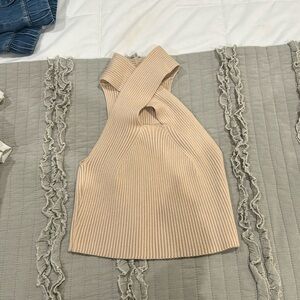 Knit halter top